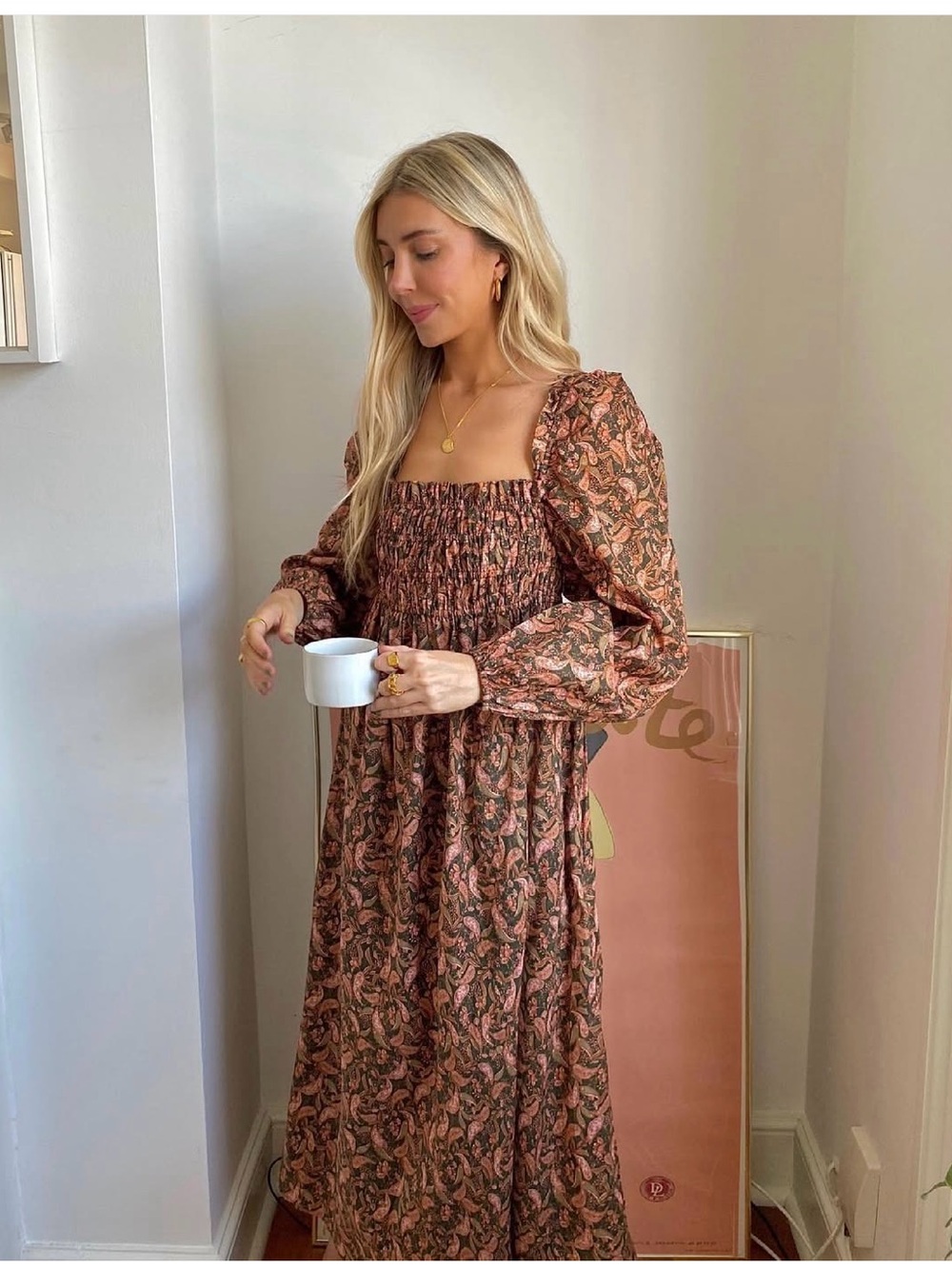 Steele. Blair Dress in Brune Carnelian